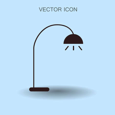 floor lamp icon vector illustrationのイラスト素材