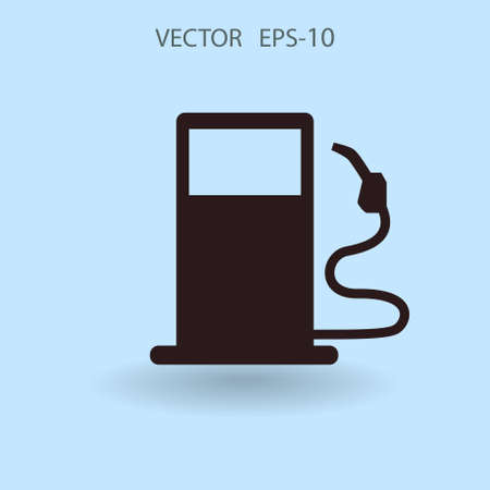 Flat fuel icon. Vectorのイラスト素材