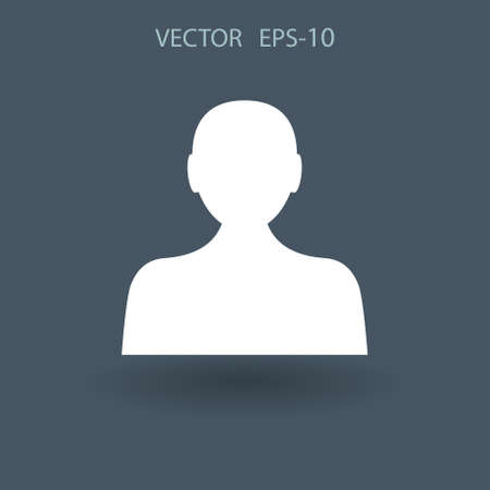 Flat icon of businessman. vector illustrationのイラスト素材