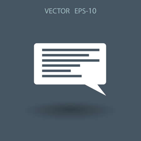 Flat icon of a communication. vector illustrationのイラスト素材