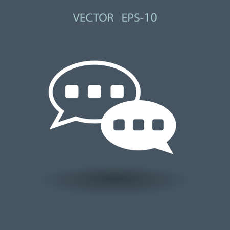 Flat  icon of a communication. vector illustrationのイラスト素材