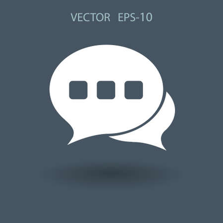 Flat  icon of a communication. vector illustrationのイラスト素材