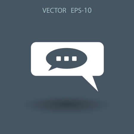 chatting icon. vector illustrationのイラスト素材