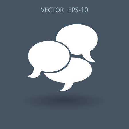 Flat  icon of a communication. vector illustrationのイラスト素材