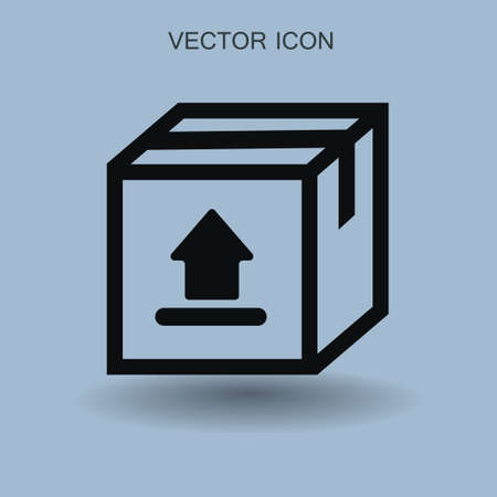 Flat corgo icon, vector illustrationのイラスト素材