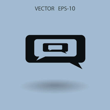 Chatting icon. vector illustrationのイラスト素材