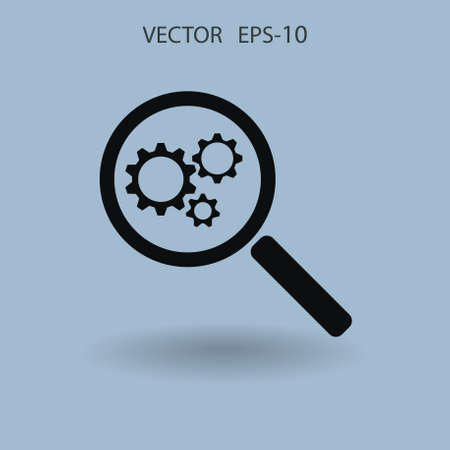 SEO icon. vector illustrationのイラスト素材