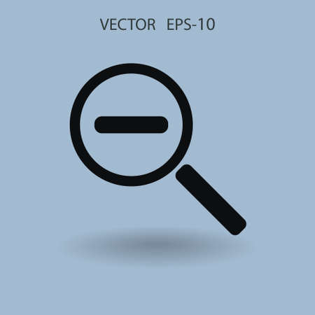 Zoom out icon. vector illustrationのイラスト素材