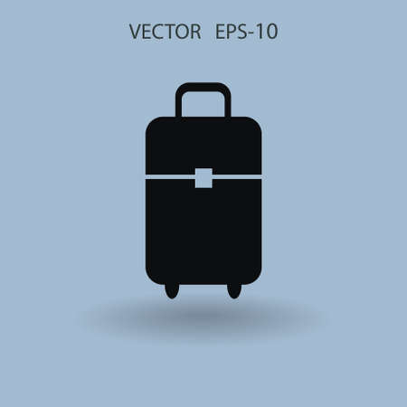 Flat icon of bag vector illustrationのイラスト素材