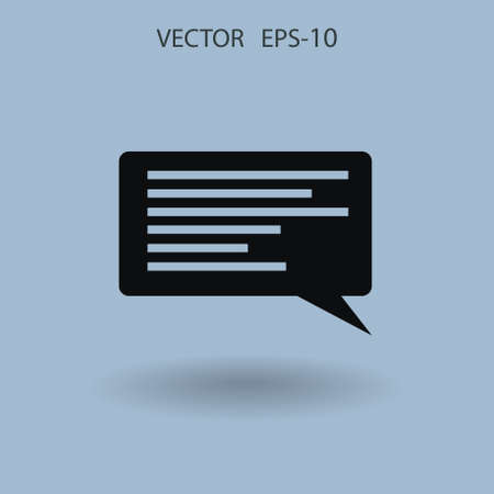 Flat icon of a communication. vector illustrationのイラスト素材