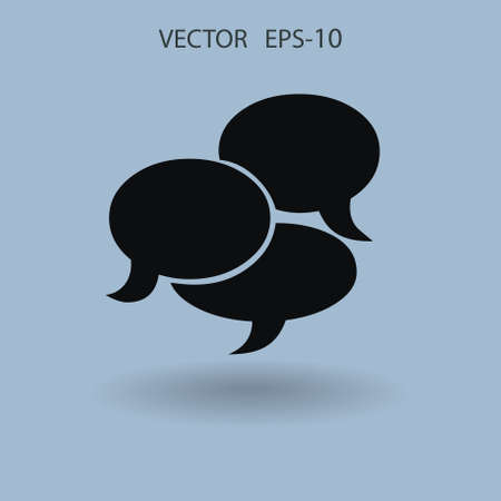Flat  icon of a communication. vector illustrationのイラスト素材