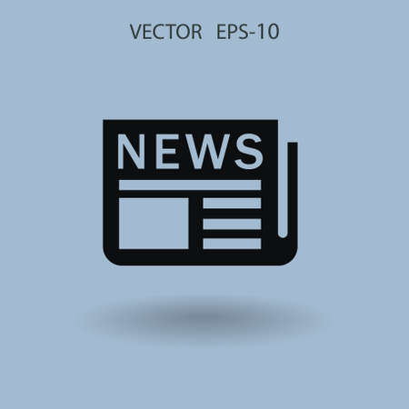 Flat  icon of news. vector illustrationのイラスト素材