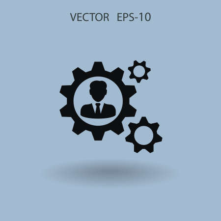 Team work icon. vector illustrationのイラスト素材