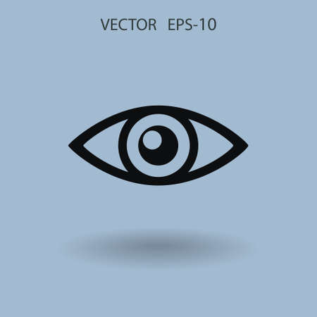 Flat icon of supervision. vector illustrationのイラスト素材