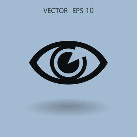 Flat icon of supervision. vector illustrationのイラスト素材