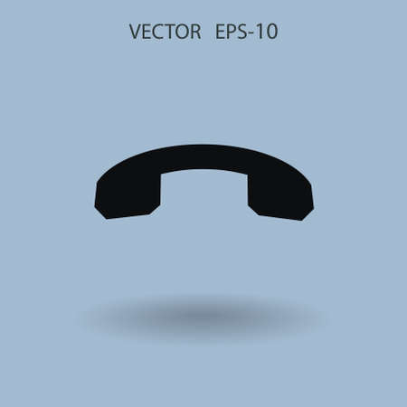 Call off icon. vector illustrationのイラスト素材