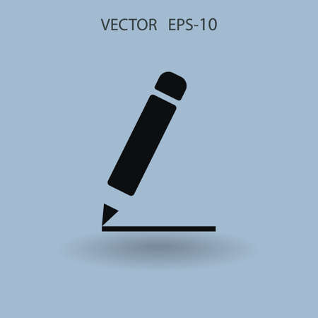 Flat  icon of notes. vector illustrationのイラスト素材