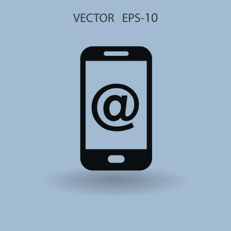 Mobile mail. vector illustrationのイラスト素材