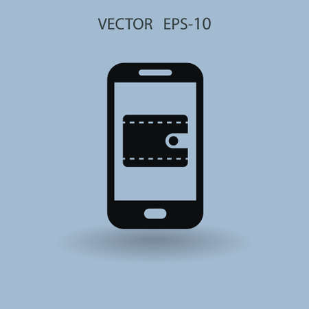 Online shopping icon. vector illustrationのイラスト素材