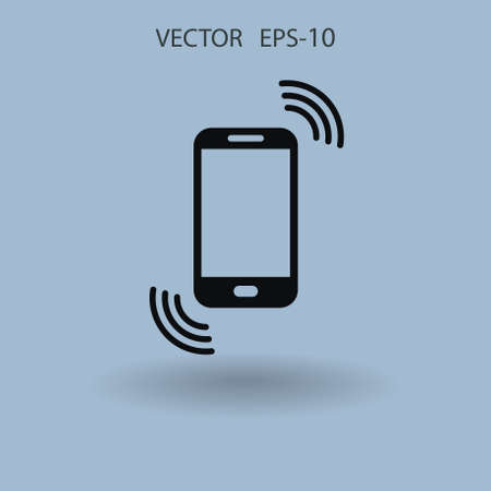 Calling icon. vector illustrationのイラスト素材