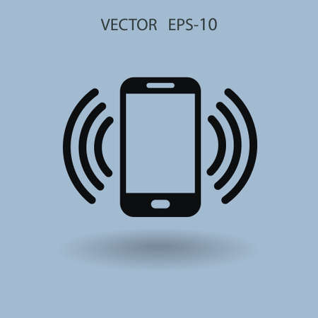 Calling icon. vector illustrationのイラスト素材