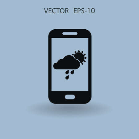 Forecast icon. vector illustrationのイラスト素材