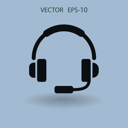 Flat icon of support. vector illustrationのイラスト素材