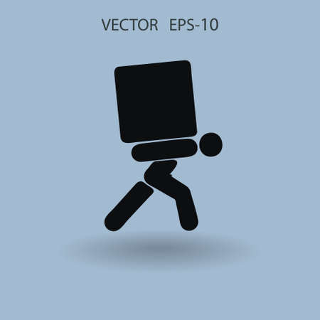 Flat icon of dilivery. vector illustrationのイラスト素材