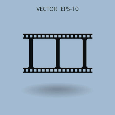 Flat icon of video. vector illustrationのイラスト素材