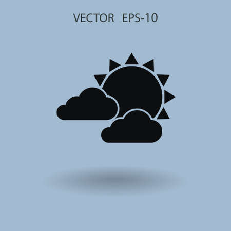 Weather icon. vector illustrationのイラスト素材