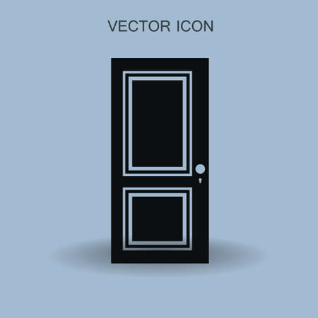 Closed door vector illustrationのイラスト素材
