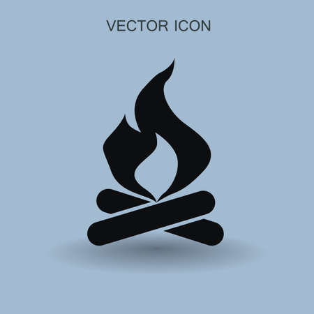 Fire icon vector illustrationのイラスト素材