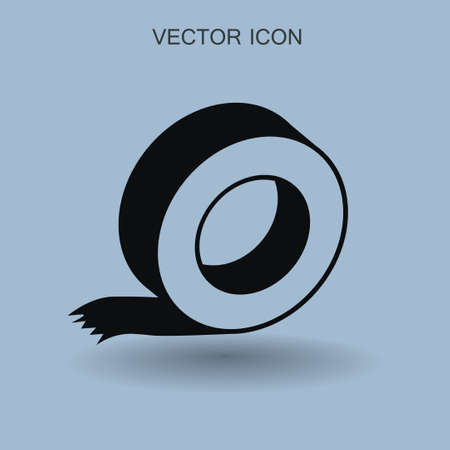 Reel of adhesive tape vector illustrationのイラスト素材