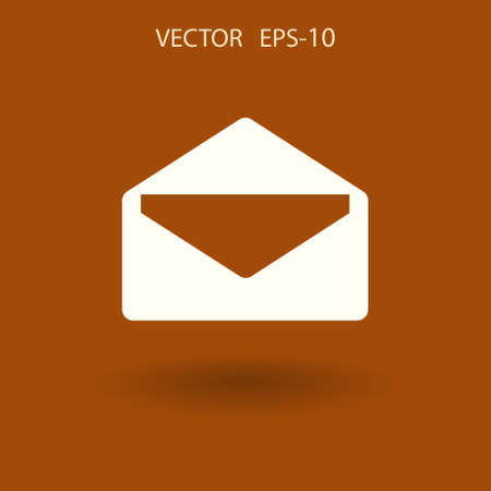 Flat icon of letter. vector illustrationのイラスト素材