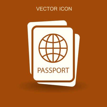 Passport icon vector illustrationのイラスト素材