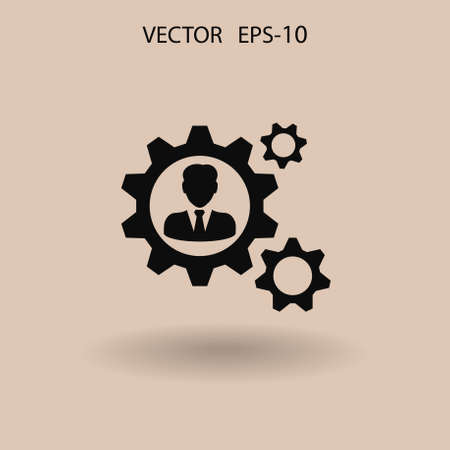 Team work icon. vector illustrationのイラスト素材