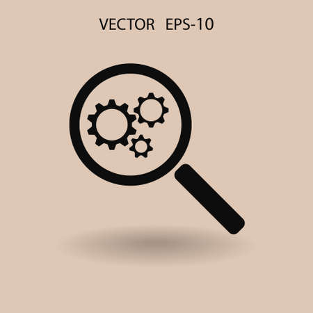 SEO icon. vector illustrationのイラスト素材