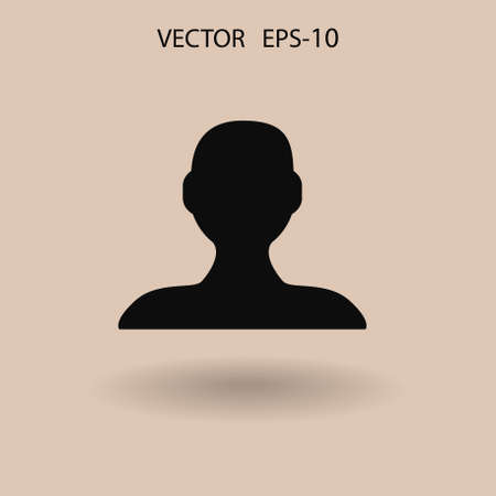 Flat icon of businessman. vector illustrationのイラスト素材