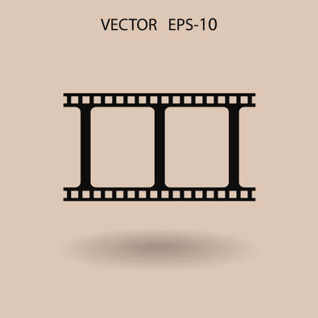 Flat icon of video. vector illustrationのイラスト素材