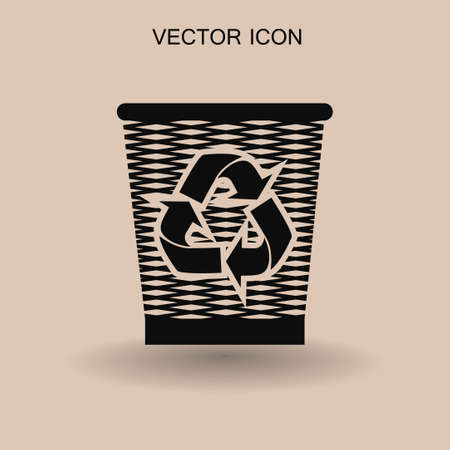 Bin vector iconのイラスト素材