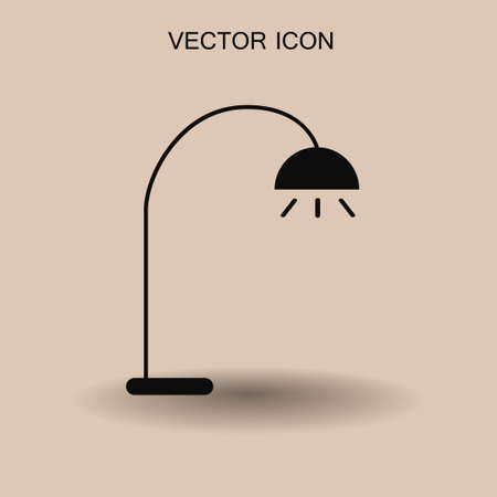 floor lamp icon vector illustrationのイラスト素材