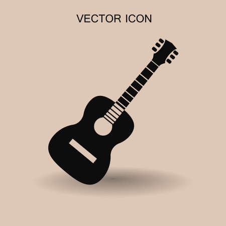 guitar icon vector illustrationのイラスト素材