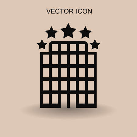 Hotel icon vector illustrationのイラスト素材