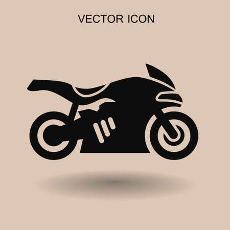 Motorcycle icon vector illustrationのイラスト素材