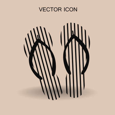 Flip flops icon vector illustrationのイラスト素材