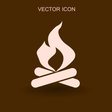 Fire icon vector illustrationのイラスト素材
