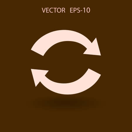 Flat icon of cyclic. vector illustrationのイラスト素材