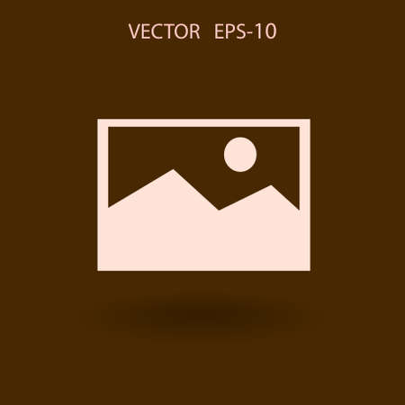 Nature photo icon. vector illustrationのイラスト素材