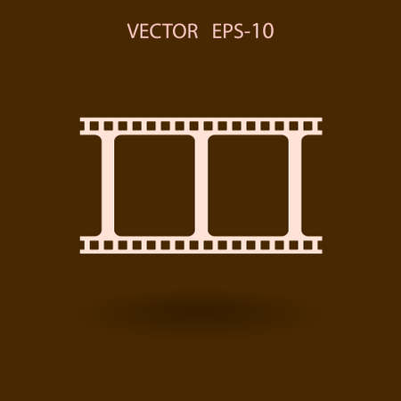 Flat icon of video. vector illustrationのイラスト素材
