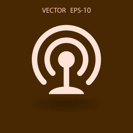 Flat icon of wifi. vector illustrationのイラスト素材